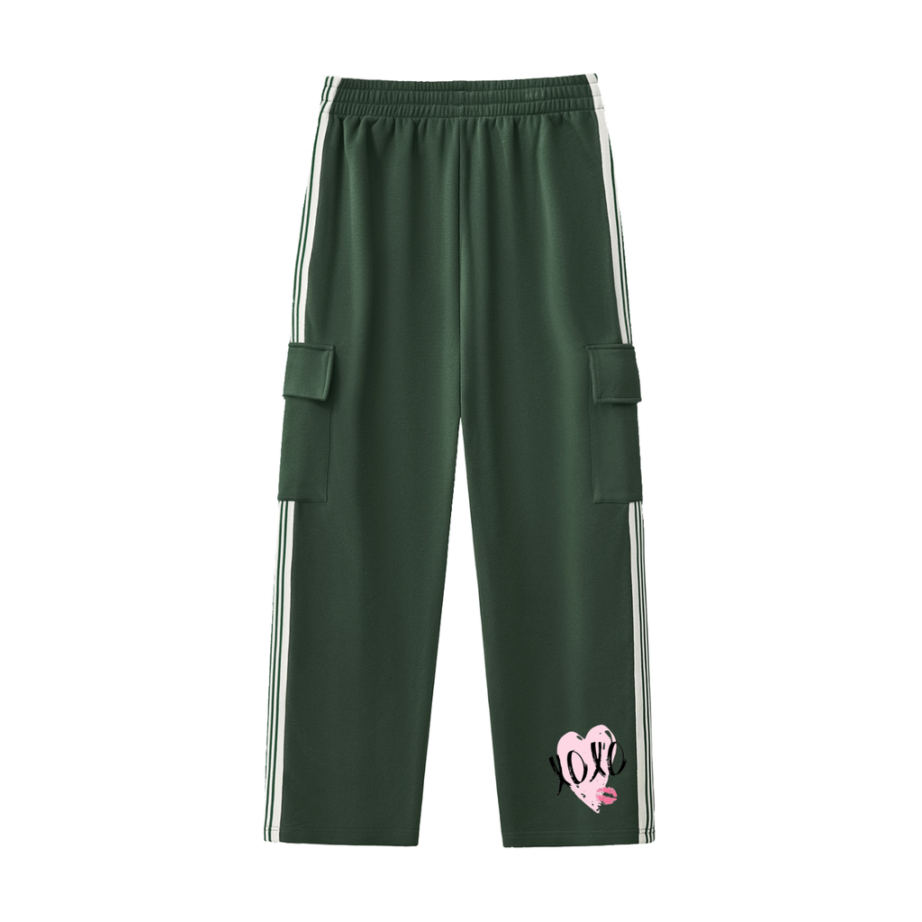 Side Stripe Straight-Leg Pants