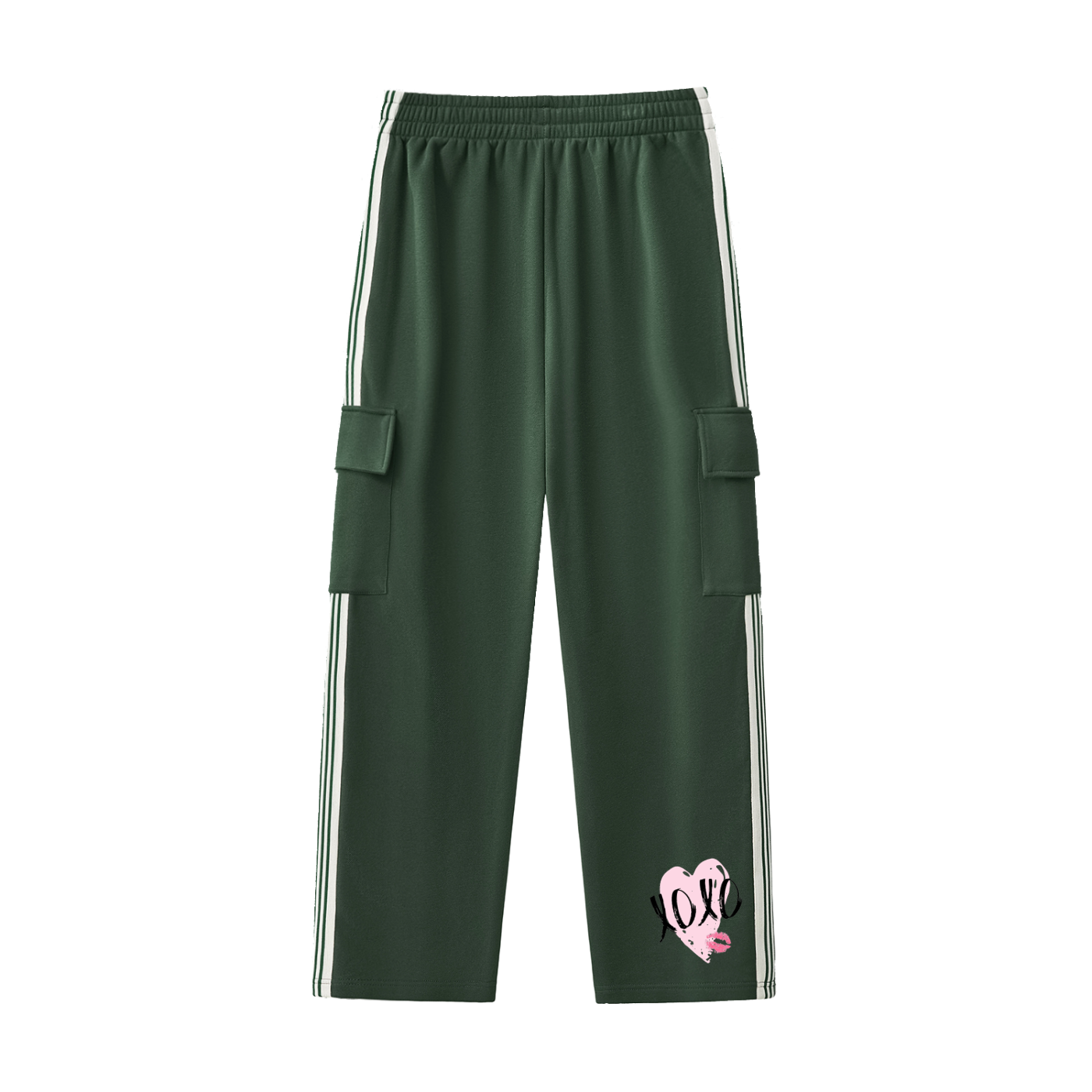 Side Stripe Straight-Leg Pants