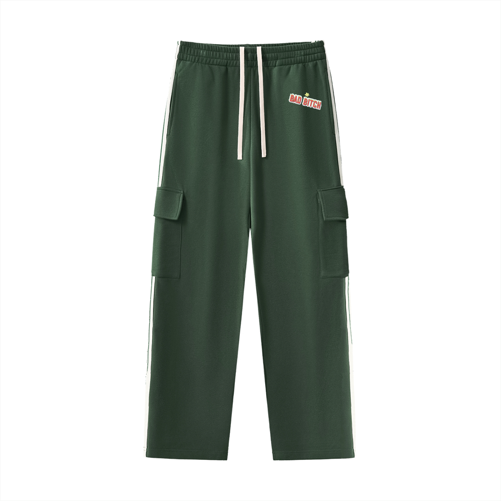 Side Stripe Straight-Leg Pants