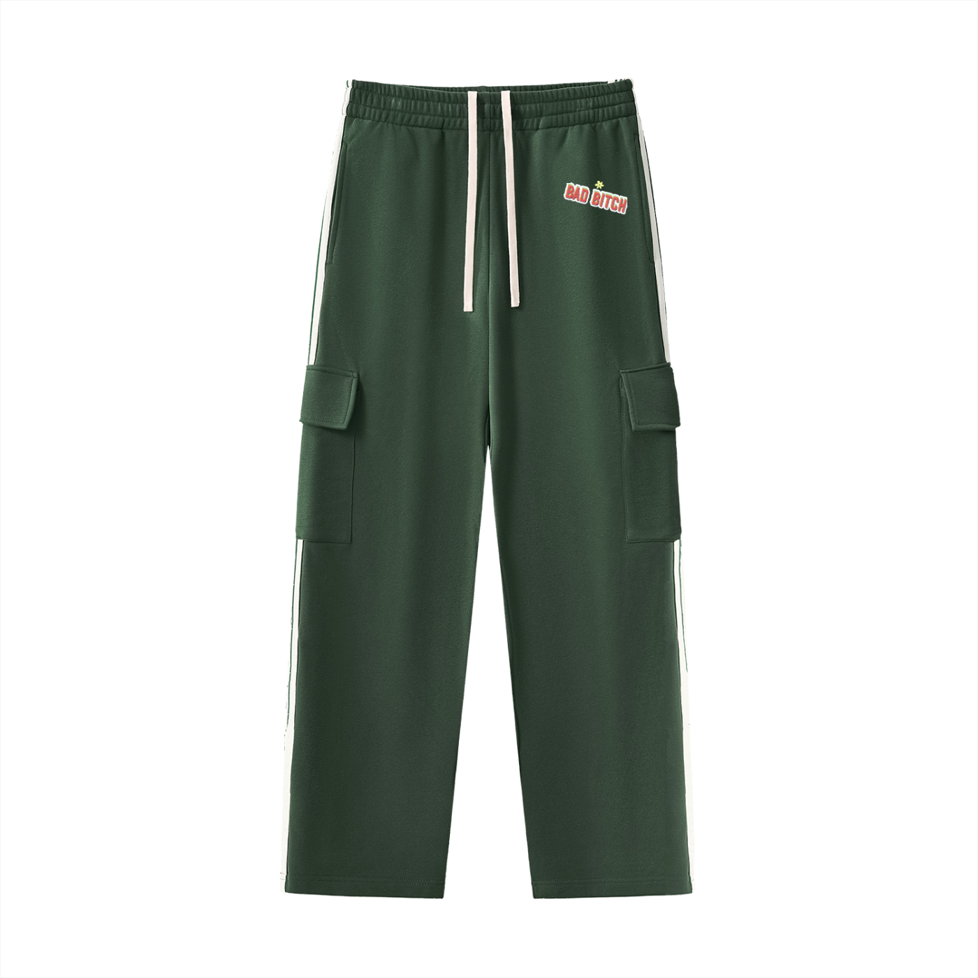 Side Stripe Straight-Leg Pants